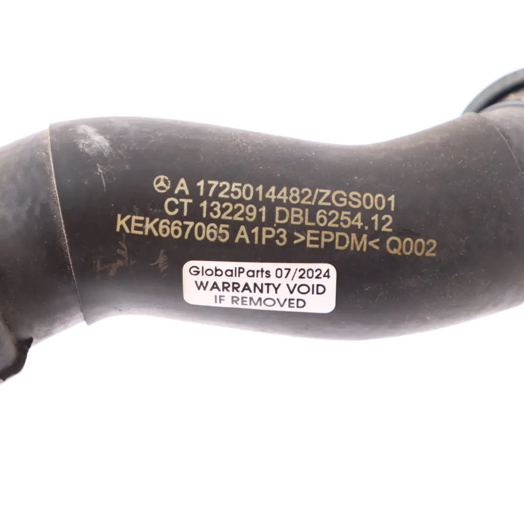 OM651 Engine Coolant Water Pipe Hose to Mercedes SLK R172 with Part number A1725014482 Mercedes SLK R172 OM651 Engine Coolant Water Pipe Hose - SKU A1725014482 - Part number A1725014482