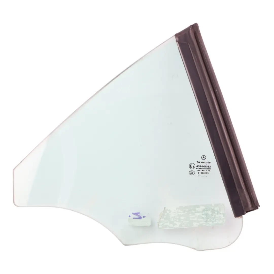 Ventana Lateral Trasera Derecha Cristal Triangular AS2 para Mercedes R172 con número de pieza A1726700200 Mercedes R172 Ventana Lateral Trasera Derecha Cristal Triangular AS2 - SKU A1726700200-1 - Número de pieza A1726700200