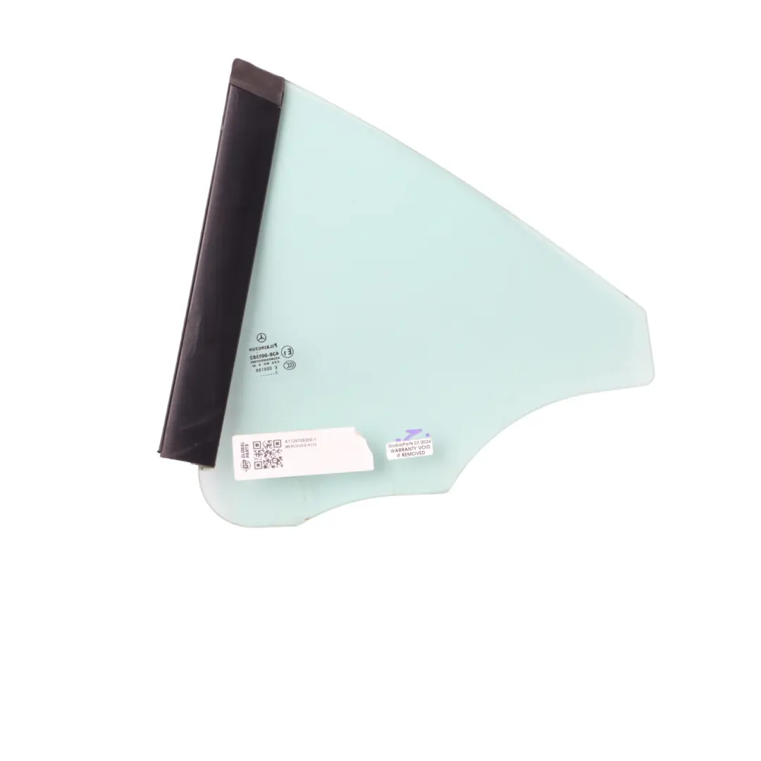 Fenêtre Latérale Arrière Droite Triangle Verre AS2 pour Mercedes R172 à propos du numéro de pièce A1726700200 Mercedes R172 Fenêtre Latérale Arrière Droite Triangle Verre AS2 - SKU A1726700200-1 - Numéro de pièce A1726700200