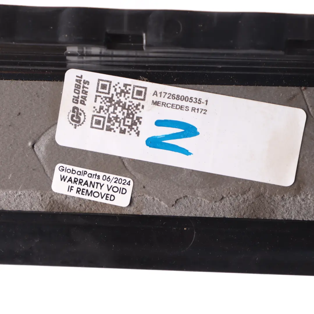 soglia sinistra rivestimento ingresso gradino per Mercedes SLK R172 con numero di parte A1726800535 Mercedes SLK R172 soglia sinistra rivestimento ingresso gradino - SKU A1726800535-1 - Numero di parte A1726800535