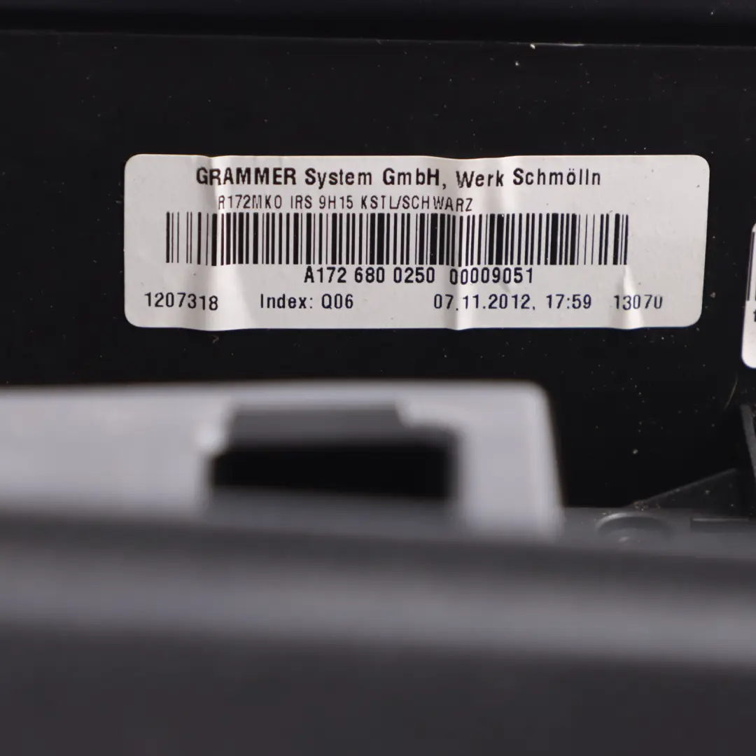 Mercedes SLK R172 Consola Central Apoyabrazos Almacenamiento Negro - SKU A1726802201 - Número de pieza A1726802201