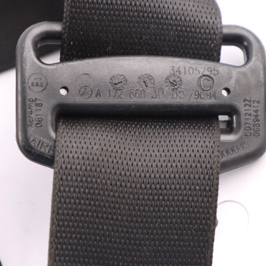 Seatbelt Retractor Front Right O/S Seat Belt Black A1726803085 Mercedes R172 - SKU A1728603085 - Part number A1728603085