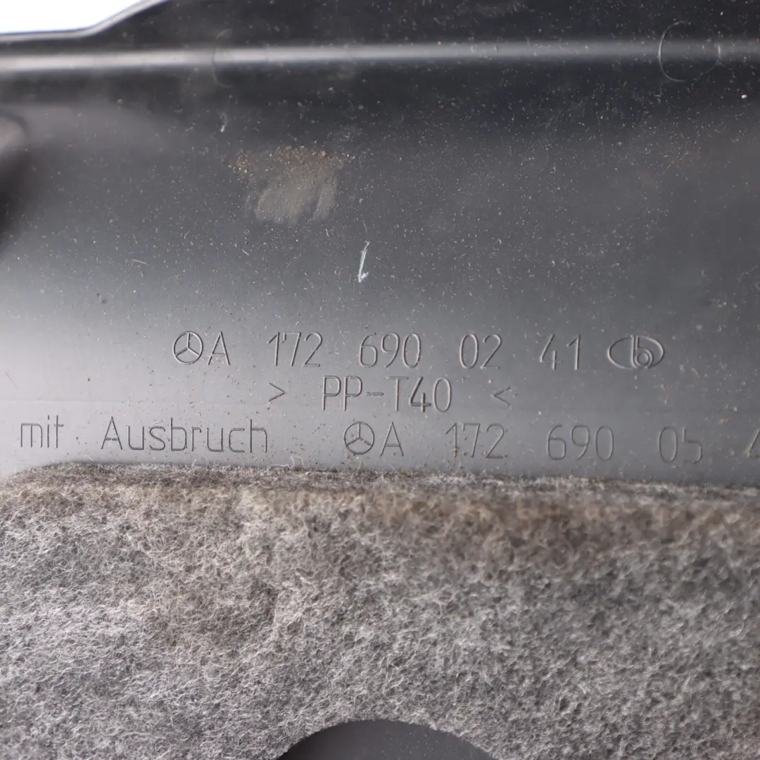 Trunk Lid Tray Handle Trim Panel Cover Black A1726900241 to Mercedes SLK R172 with Part number A1726903700 Mercedes SLK R172 Trunk Lid Tray Handle Trim Panel Cover Black A1726900241 - SKU A1726903700-1 - Part number A1726903700