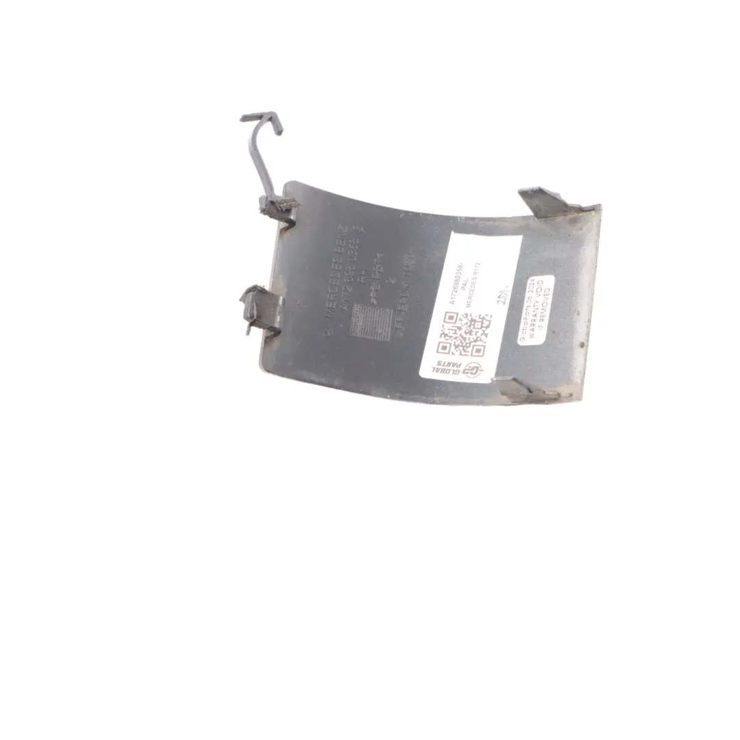 Longitudinal Member Cover Rear Right O/S Palladium Silver - 792 to Mercedes R172 with Part number A1726980358 Mercedes R172 Longitudinal Member Cover Rear Right O/S Palladium Silver - 792 - SKU A1726980358-PAL - Part number A1726980358