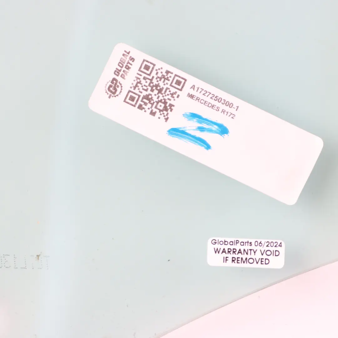 anteriore sinistra Finestra di vetro AS2 per Mercedes SLK R172 Roadster con numero di parte A1727250300 Mercedes SLK R172 Roadster anteriore sinistra Finestra di vetro AS2 - SKU A1727250300-1 - Numero di parte A1727250300