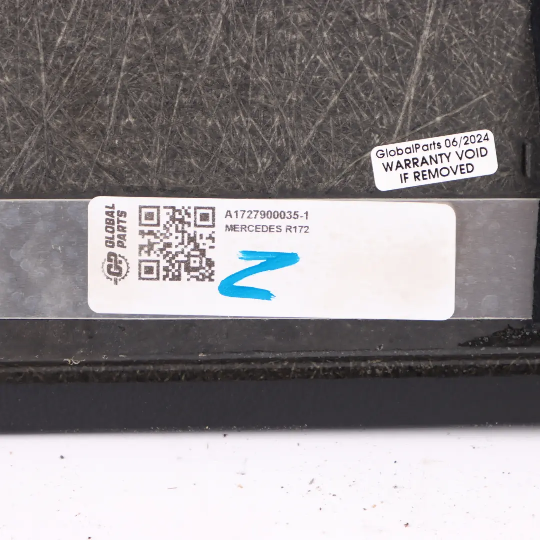 Parcel Shelf Hat Tray Rear Trim Cover Panel to Mercedes R172 with Part number A1727900035 Mercedes R172 Parcel Shelf Hat Tray Rear Trim Cover Panel - SKU A1727900035-1 - Part number A1727900035