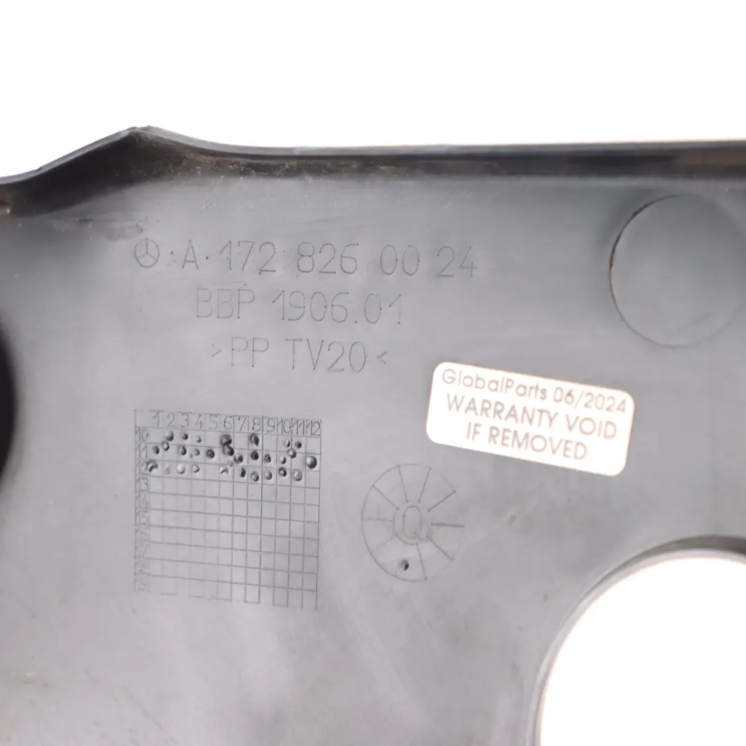 Front Left N/S Radiator Support Cover Trim Bracket to Mercedes R172 with Part number A1728260024 Mercedes R172 Front Left N/S Radiator Support Cover Trim Bracket - SKU A1728260024 - Part number A1728260024