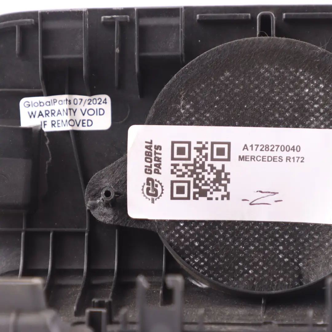 Shelf Centre Loudspeaker Cover Black to Cover Mercedes SLK R172 Rear with Part number A1728270040 Cover Mercedes SLK R172 Rear Shelf Centre Loudspeaker Cover Black - SKU A1728270040 - Part number A1728270040