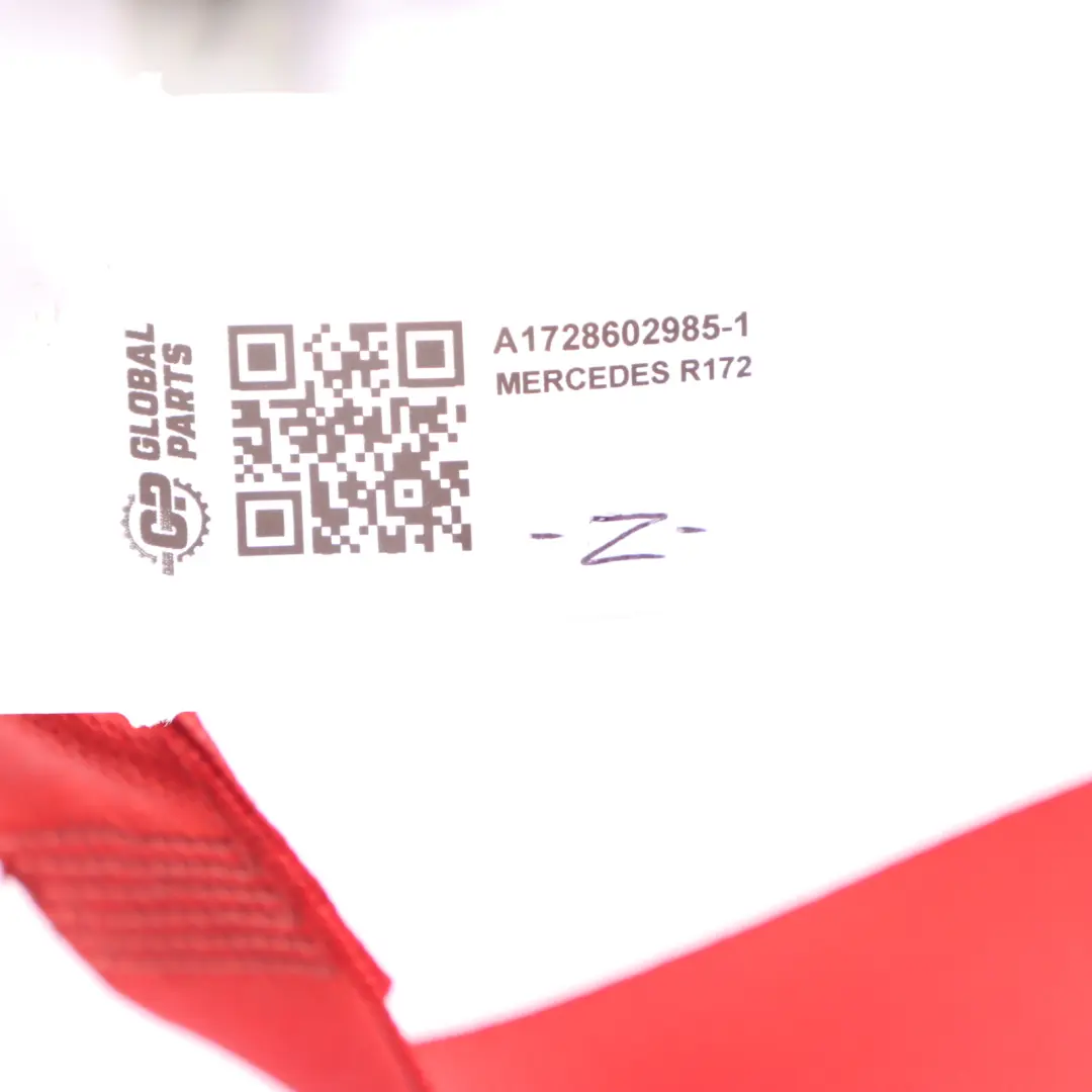 Mercedes R172 Ritrattore Cintura Sicurezza Anteriore Sinistra Nera - SKU A1728602985 - Numero di parte A1728602985