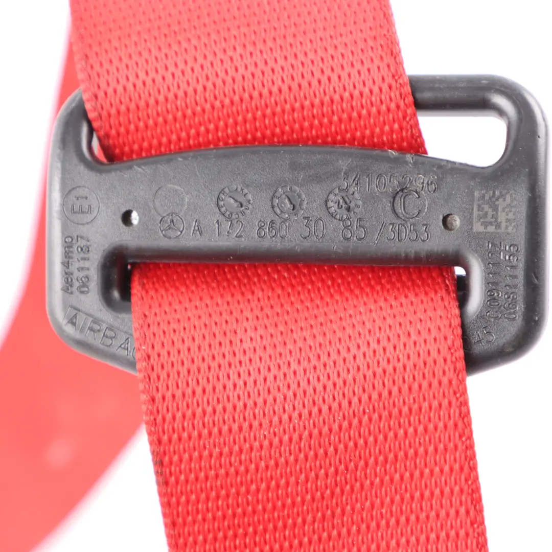 Seatbelt Retractor Front Right O/S Seat Belt Red A1726803085 to Mercedes R172 with Part number A1728603085 Mercedes R172 Seatbelt Retractor Front Right O/S Seat Belt Red A1726803085 - SKU A1728603085-1 - Part number A1728603085