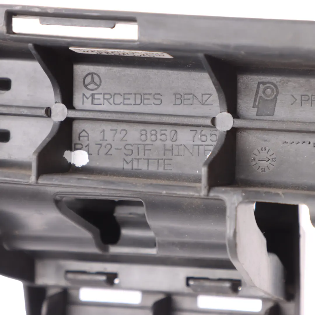 Middle Center Bumper Carrier to Mercedes R172 Rear with Part number A1728850765 Mercedes R172 Rear Middle Center Bumper Carrier - SKU A1728850765 - Part number A1728850765