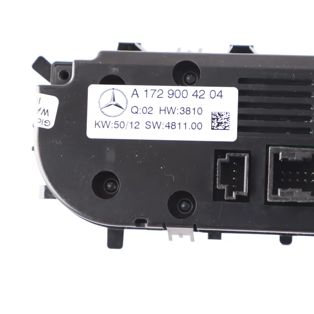 Mercedes SLK R172 Air Conditioning Heater Control Switch Panel - SKU A1729004204 - Part number A1729004204