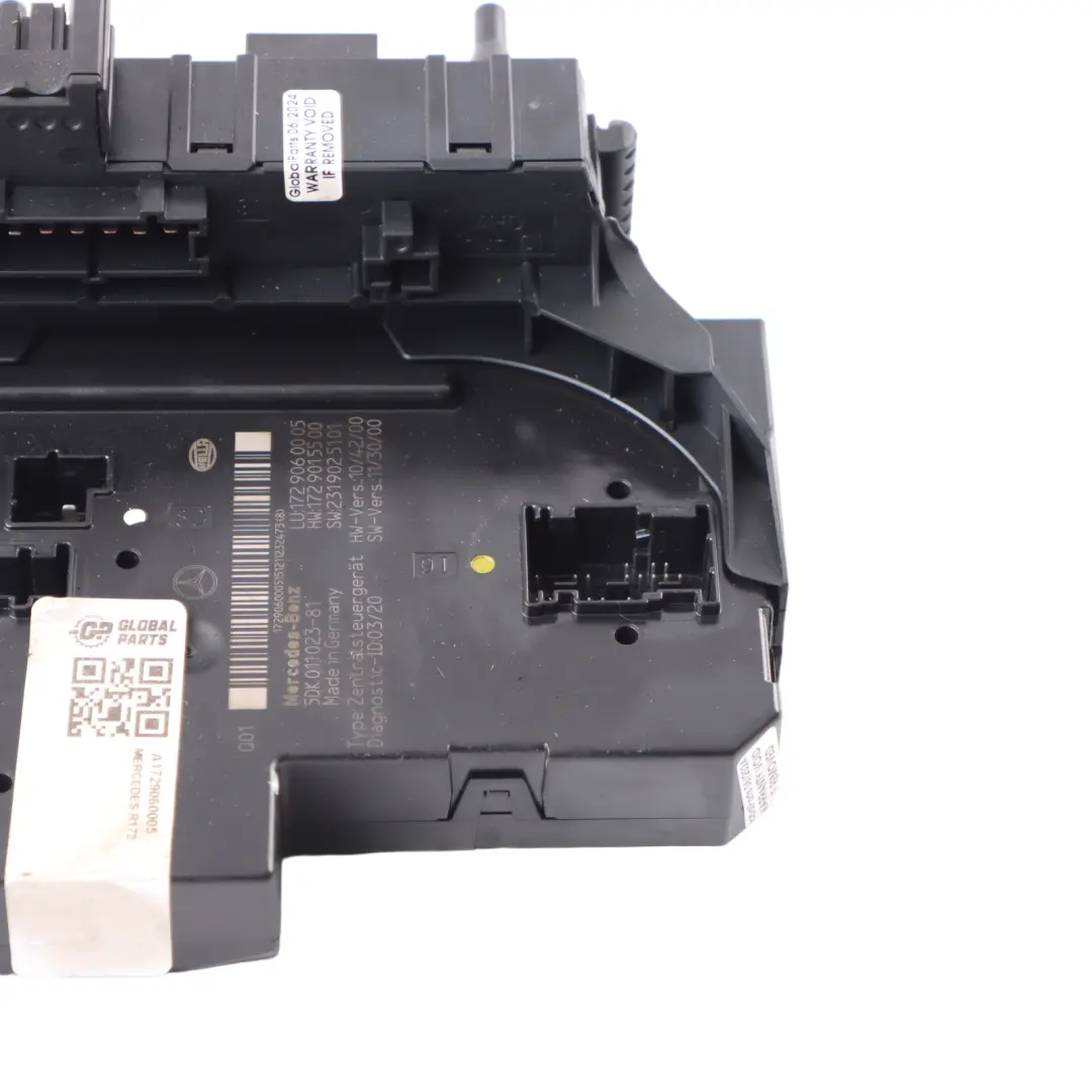 Mercedes R172 Boîte de relais de fusibles SAM arrière - SKU A1729060005 - Numéro de pièce A1729060005