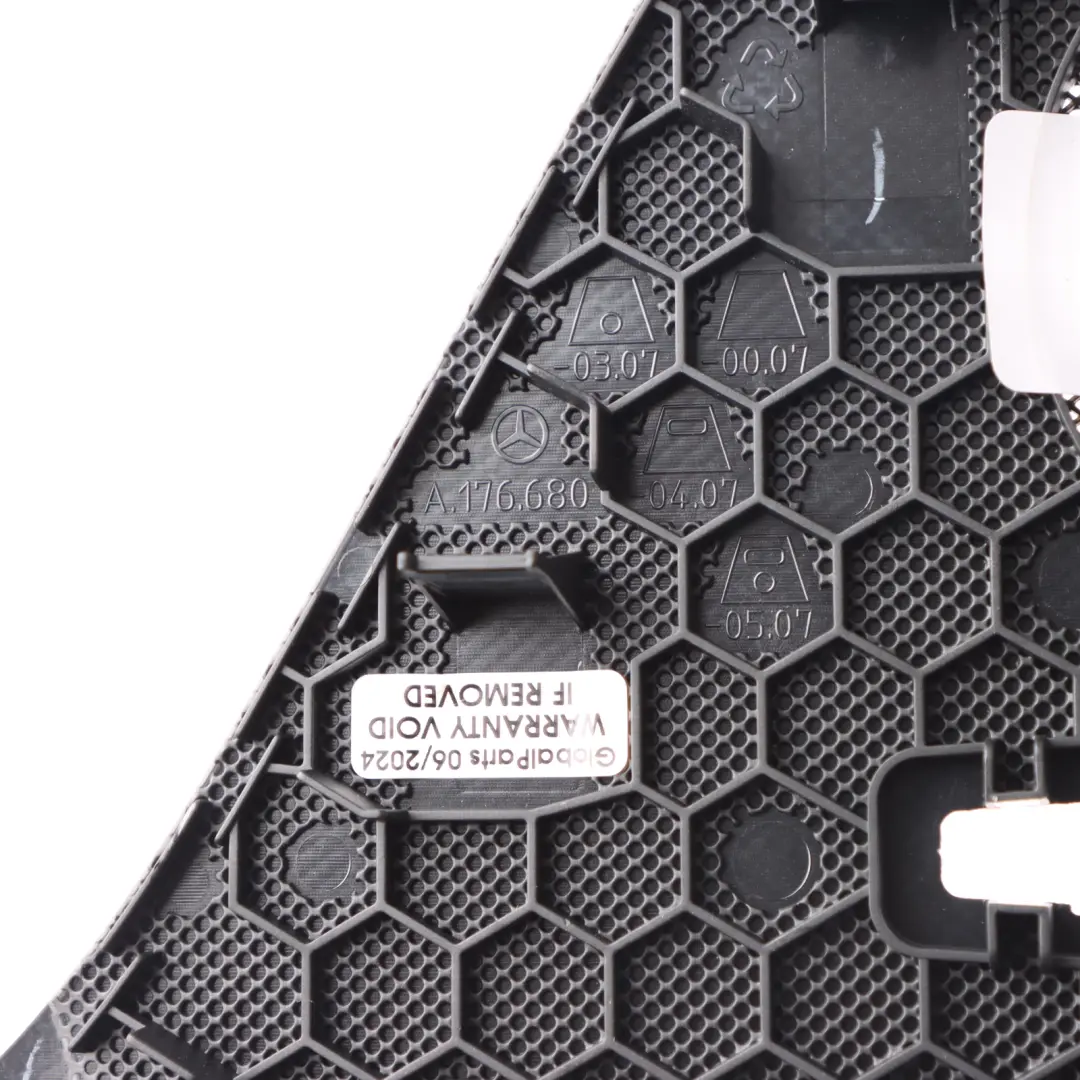 Dashboard Speaker Cover Mercedes W176 Parking Assist Light Black to with Part number A1766800407 Dashboard Speaker Cover Mercedes W176 Parking Assist Light Black - SKU A1766800407-2 - Part number A1766800407