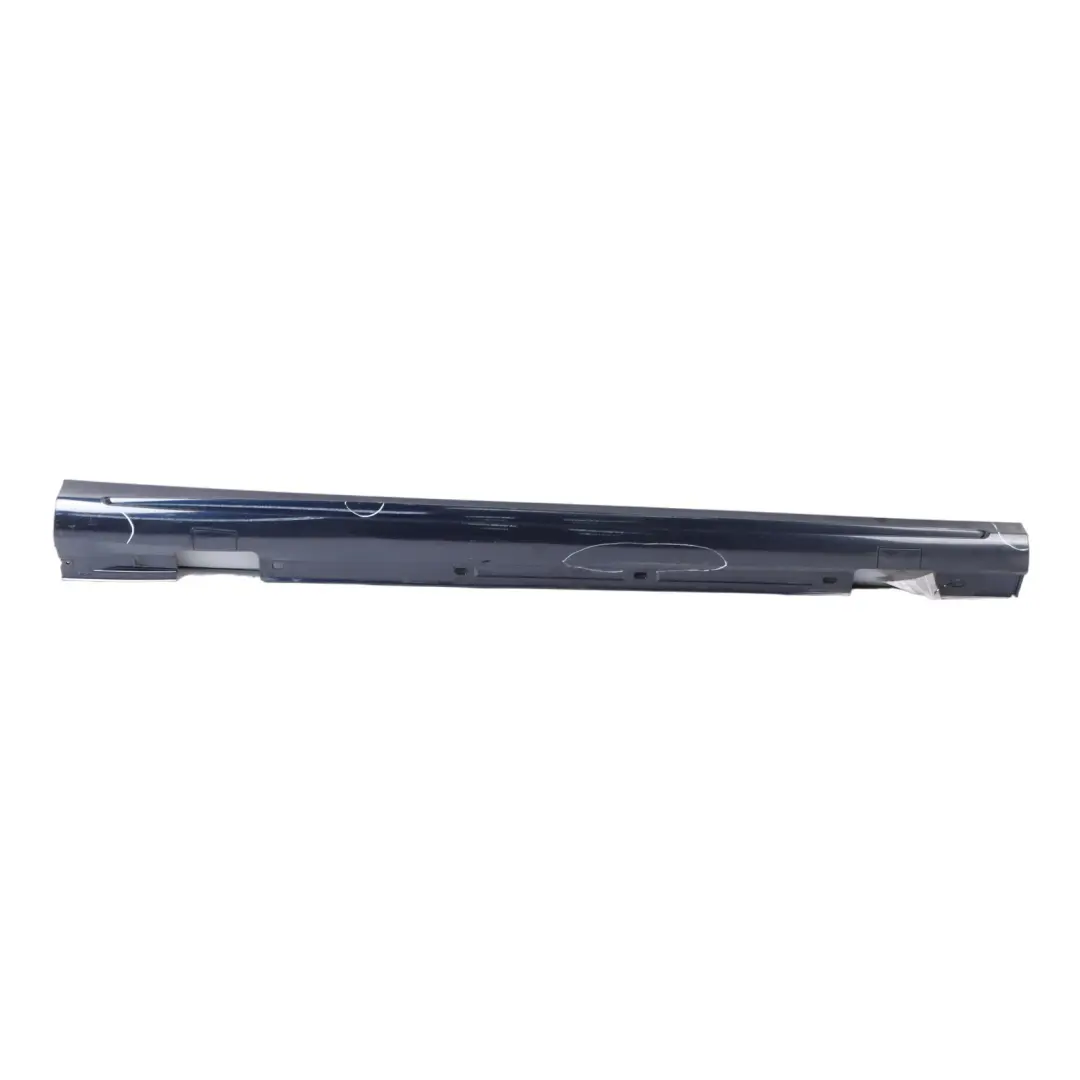 Side Skirt AMG Right O/S Door Sill Cover Cavansite Blue - 890 Mercedes W176 - SKU A1766980154-CVB - Part number A1766980154