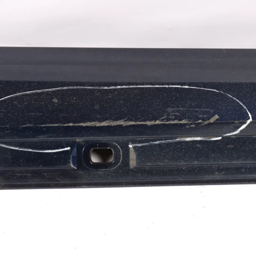 Side Skirt AMG Right O/S Door Sill Cover Cavansite Blue - 890 to Mercedes W176 with Part number A1766980154 Mercedes W176 Side Skirt AMG Right O/S Door Sill Cover Cavansite Blue - 890 - SKU A1766980154-CVB - Part number A1766980154