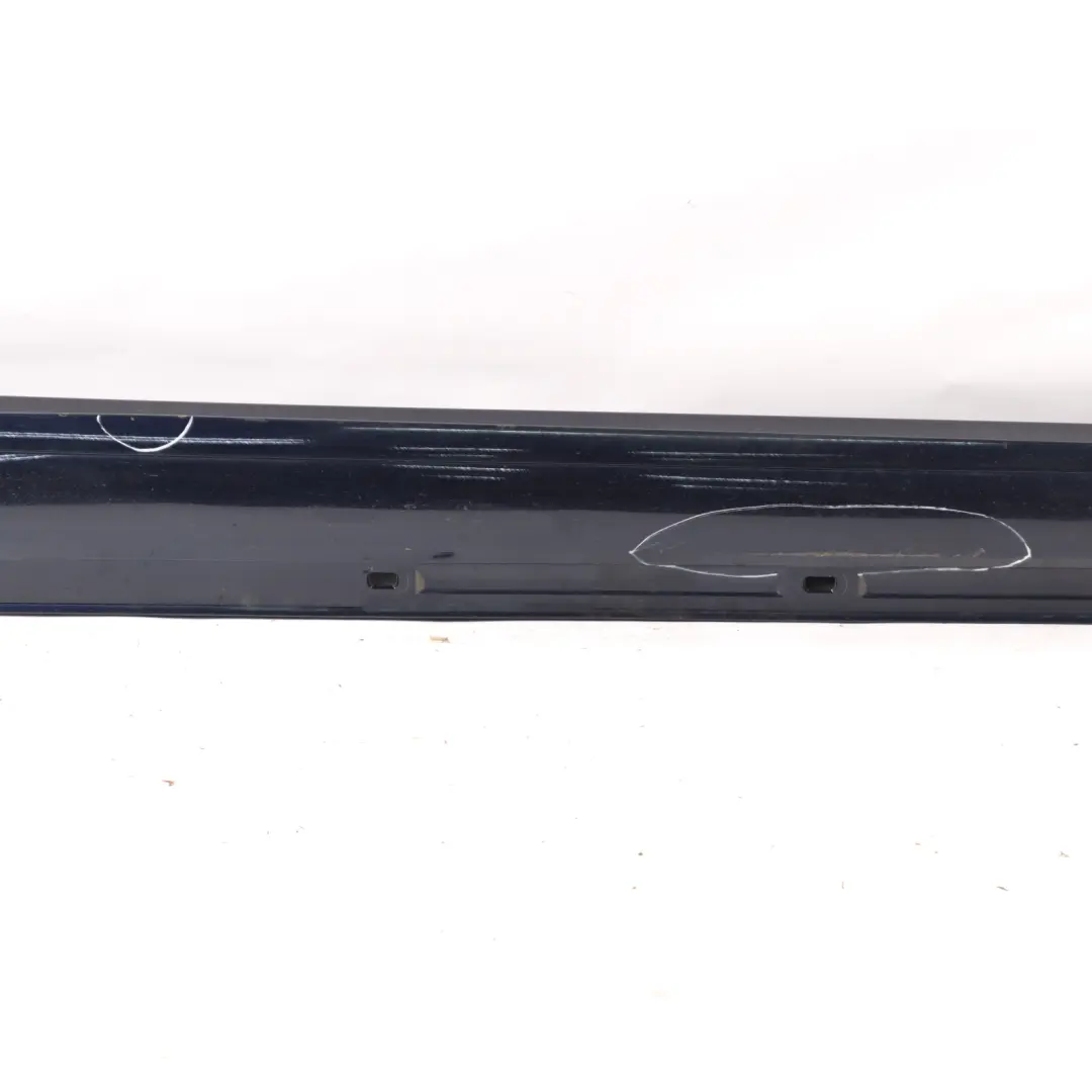 Side Skirt AMG Right O/S Door Sill Cover Cavansite Blue - 890 to Mercedes W176 with Part number A1766980154 Mercedes W176 Side Skirt AMG Right O/S Door Sill Cover Cavansite Blue - 890 - SKU A1766980154-CVB - Part number A1766980154