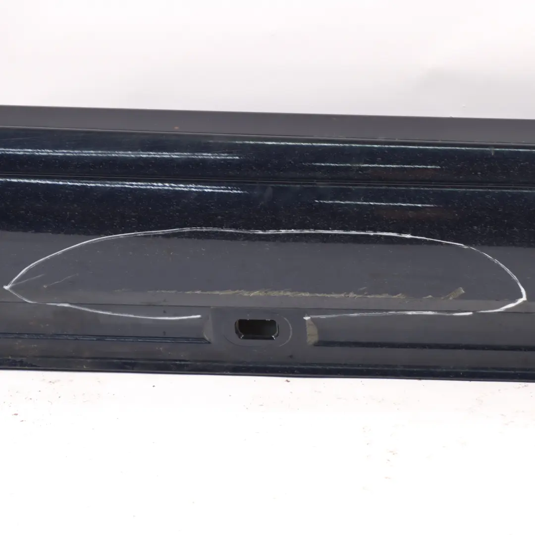 Side Skirt AMG Right O/S Door Sill Cover Cavansite Blue - 890 to Mercedes W176 with Part number A1766980154 Mercedes W176 Side Skirt AMG Right O/S Door Sill Cover Cavansite Blue - 890 - SKU A1766980154-CVB - Part number A1766980154