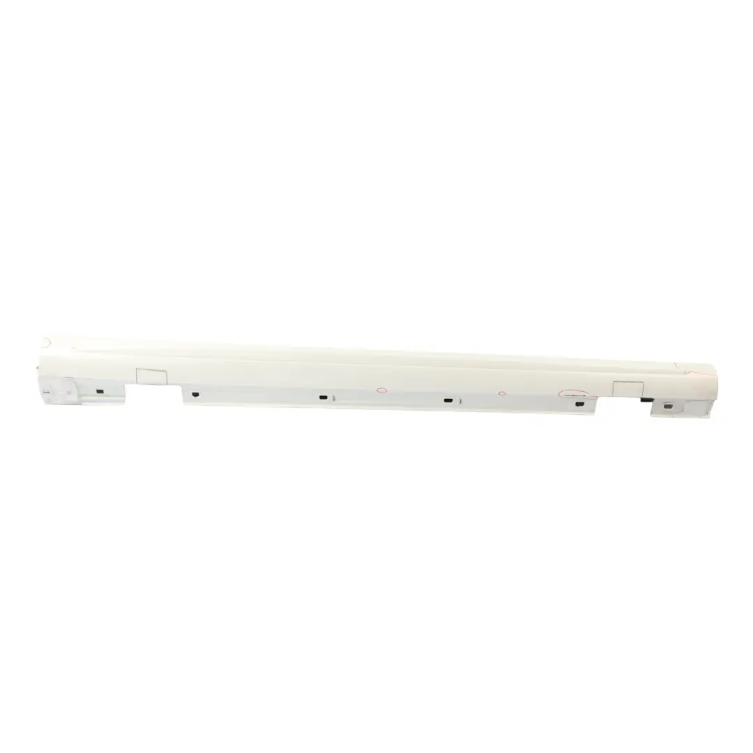 Side Skirt AMG Right O/S Door Sill Cover Calcite White - 650 to Mercedes W176 with Part number A1766980154 Mercedes W176 Side Skirt AMG Right O/S Door Sill Cover Calcite White - 650 - SKU A1766980154-CW1 - Part number A1766980154