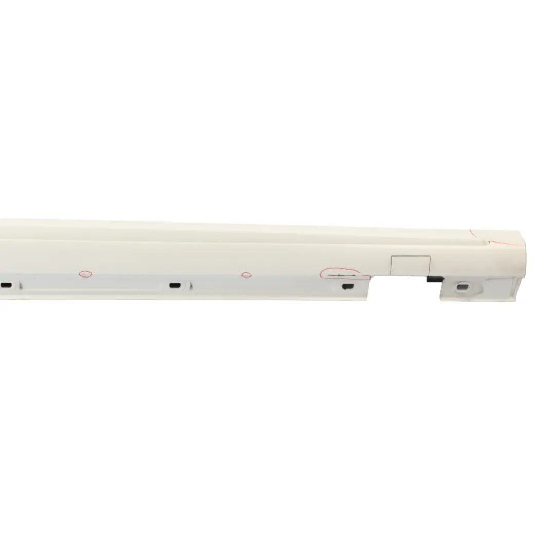 Side Skirt AMG Right O/S Door Sill Cover Calcite White - 650 to Mercedes W176 with Part number A1766980154 Mercedes W176 Side Skirt AMG Right O/S Door Sill Cover Calcite White - 650 - SKU A1766980154-CW1 - Part number A1766980154