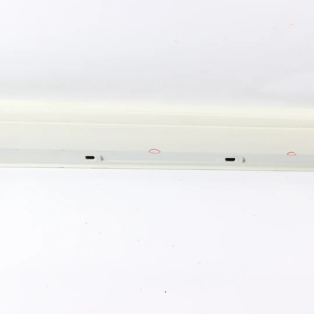 Side Skirt AMG Right O/S Door Sill Cover Calcite White - 650 to Mercedes W176 with Part number A1766980154 Mercedes W176 Side Skirt AMG Right O/S Door Sill Cover Calcite White - 650 - SKU A1766980154-CW1 - Part number A1766980154