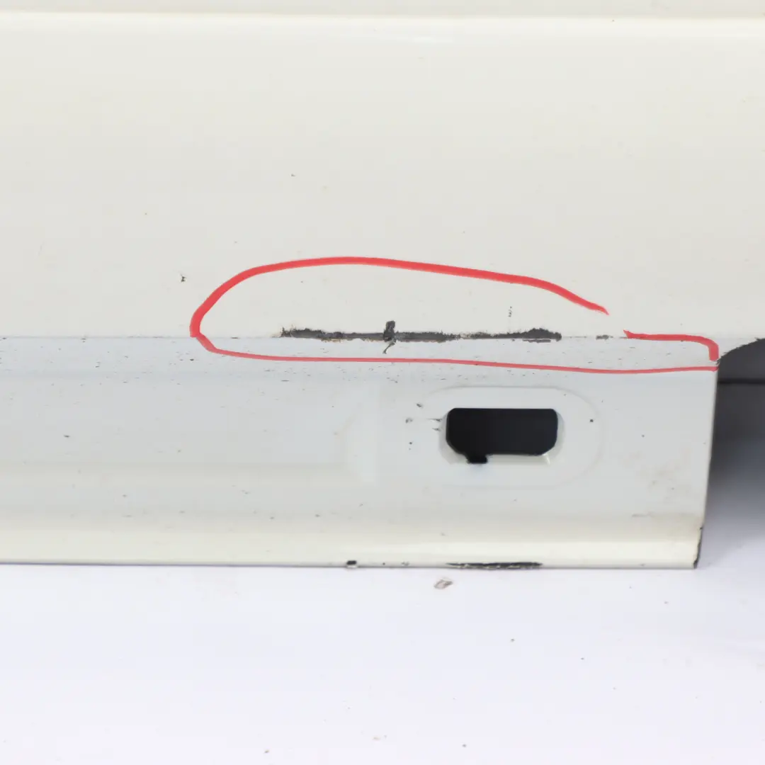 Side Skirt AMG Right O/S Door Sill Cover Calcite White - 650 to Mercedes W176 with Part number A1766980154 Mercedes W176 Side Skirt AMG Right O/S Door Sill Cover Calcite White - 650 - SKU A1766980154-CW1 - Part number A1766980154