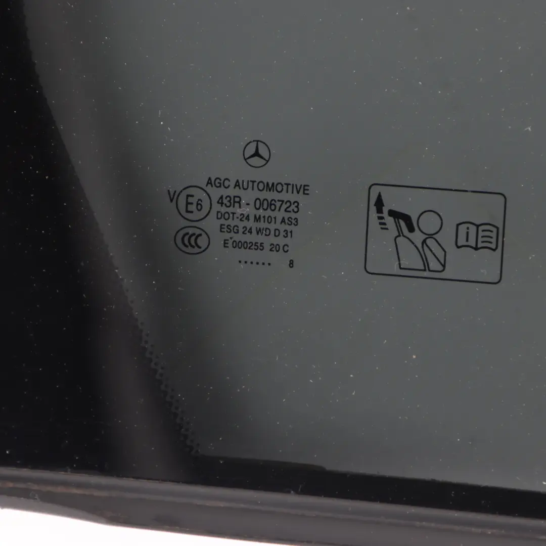 Mercedes W176 Szyba Boczna Drzwi Prawy Tył Przyciemniana - SKU A1767300400-2 - Numer Części A1767300400