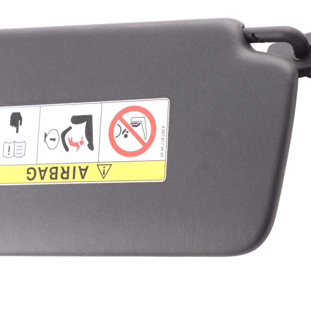 Sun Visor Mercedes C117 W176 X156 Cover Left N/S Trim Panel Black  - SKU A1768100110-2 - Part number A1768100110