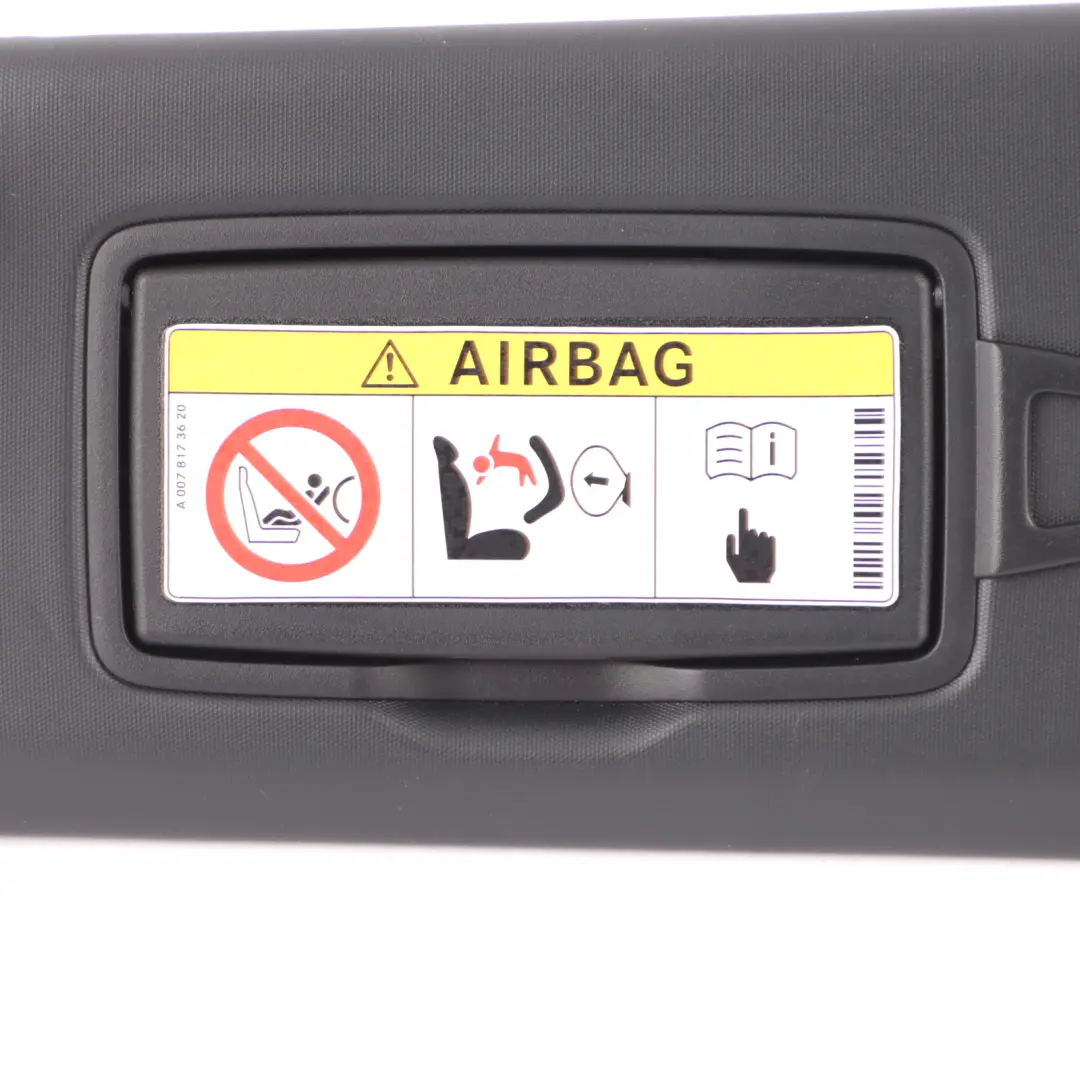 Sonnenblende Mercedes C117 W176 X156 Abdeckung Links Panel Schwarz für mit Teilenummer A1768100110 Sonnenblende Mercedes C117 W176 X156 Abdeckung Links Panel Schwarz - SKU A1768100110-2 - Teilenummer A1768100110