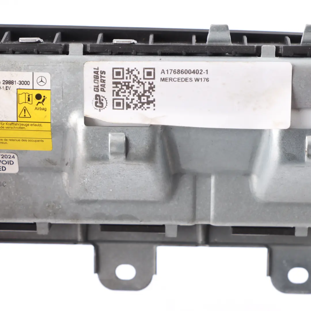 Driver's Front Right O/S Dashboard Knee Airbag to Mercedes W176 C117 with Part number A1768600402 Mercedes W176 C117 Driver's Front Right O/S Dashboard Knee Airbag - SKU RHD-A1768600402-1 - Part number A1768600402