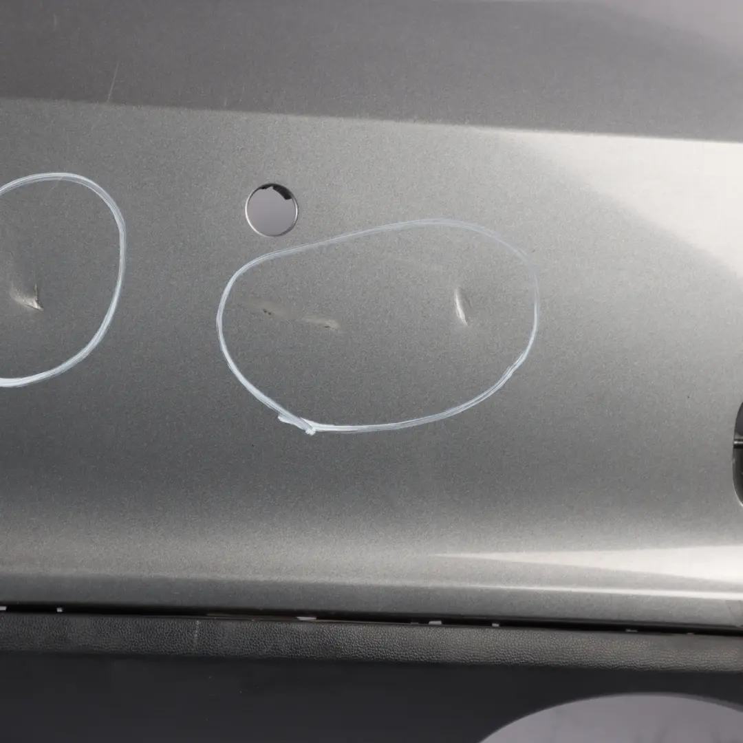 Bumper Trim Panel Cover AMG Mountain Grey Metallic - 787 to Mercedes W176 Rear with Part number A1768800540 Mercedes W176 Rear Bumper Trim Panel Cover AMG Mountain Grey Metallic - 787 - SKU A1768800540-MG - Part number A1768800540