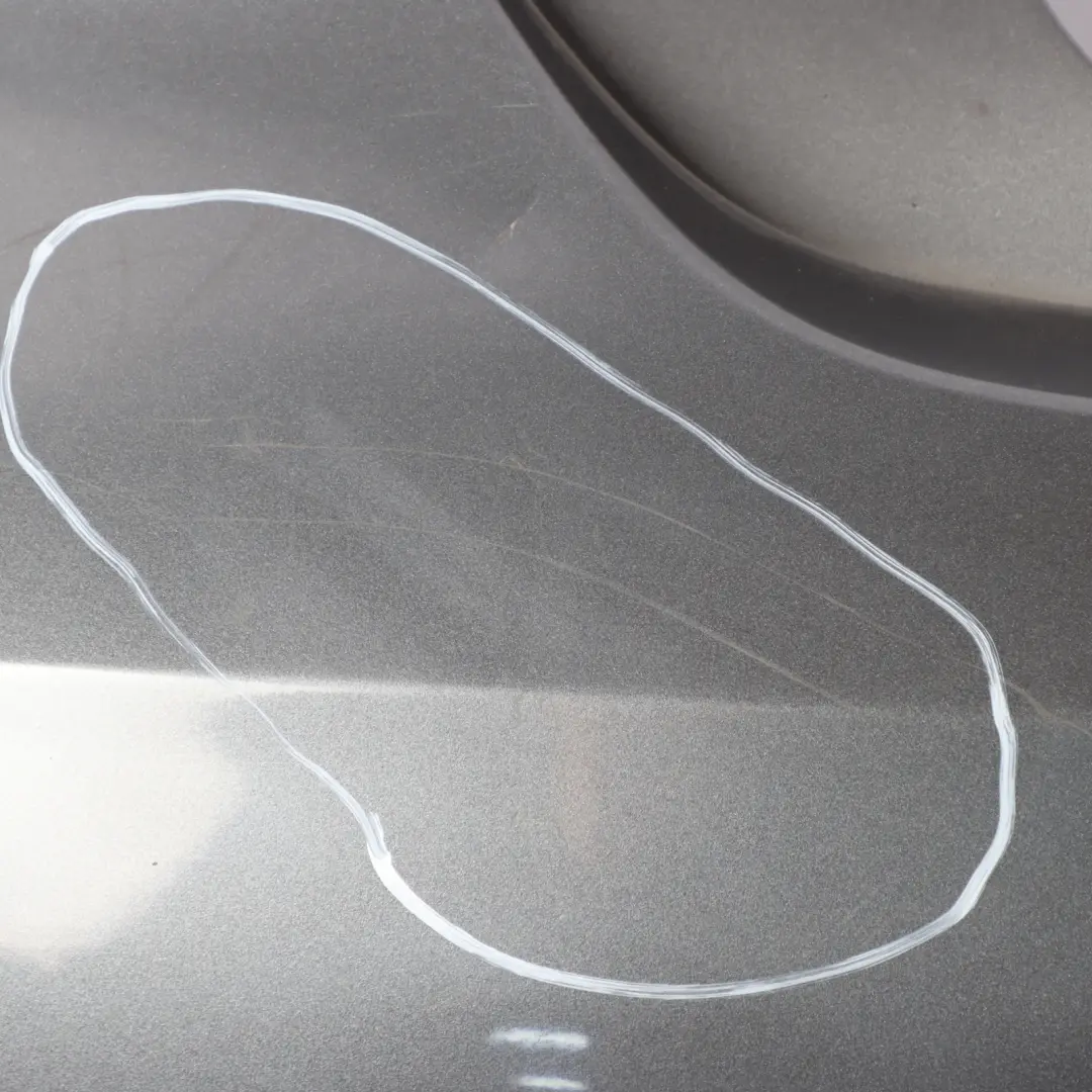 Bumper Trim Panel Cover AMG Mountain Grey Metallic - 787 to Mercedes W176 Rear with Part number A1768800540 Mercedes W176 Rear Bumper Trim Panel Cover AMG Mountain Grey Metallic - 787 - SKU A1768800540-MG - Part number A1768800540