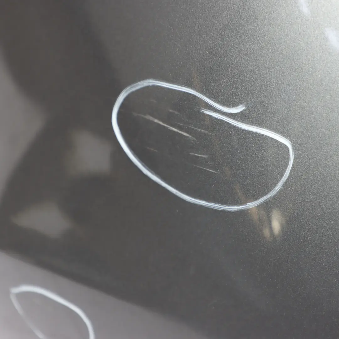 Bumper Trim Panel Cover AMG Mountain Grey Metallic - 787 to Mercedes W176 Rear with Part number A1768800540 Mercedes W176 Rear Bumper Trim Panel Cover AMG Mountain Grey Metallic - 787 - SKU A1768800540-MG - Part number A1768800540