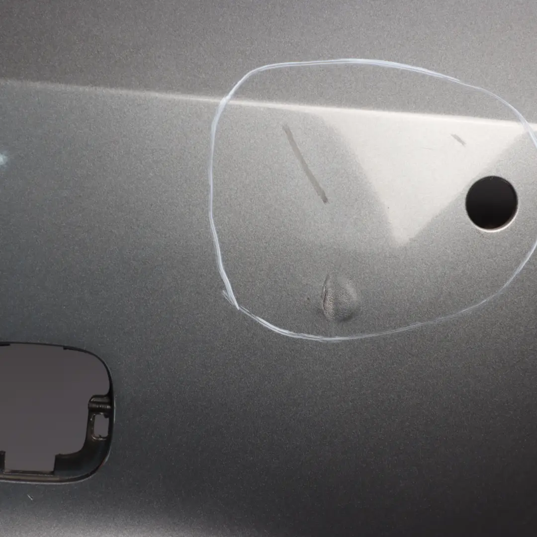 Bumper Trim Panel Cover AMG Mountain Grey Metallic - 787 to Mercedes W176 Rear with Part number A1768800540 Mercedes W176 Rear Bumper Trim Panel Cover AMG Mountain Grey Metallic - 787 - SKU A1768800540-MG - Part number A1768800540