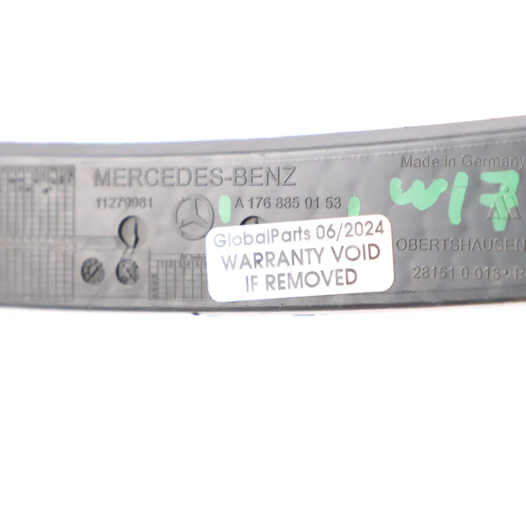 Mercedes W176 Paraurti posteriore Griglia Pannello Trim Sinistra - SKU A1768850153 - Numero di parte A1768850153
