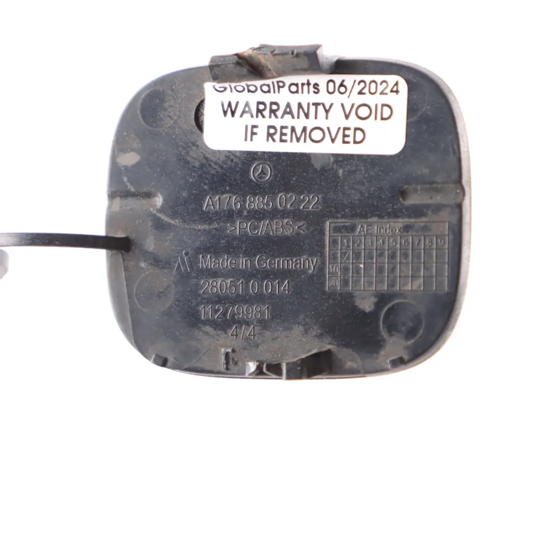 Mercedes W176 Heckstoßstange Klappe Abschleppöse Abdeckung Berg grau - SKU A1768850222-MG - Teilenummer A1768850222