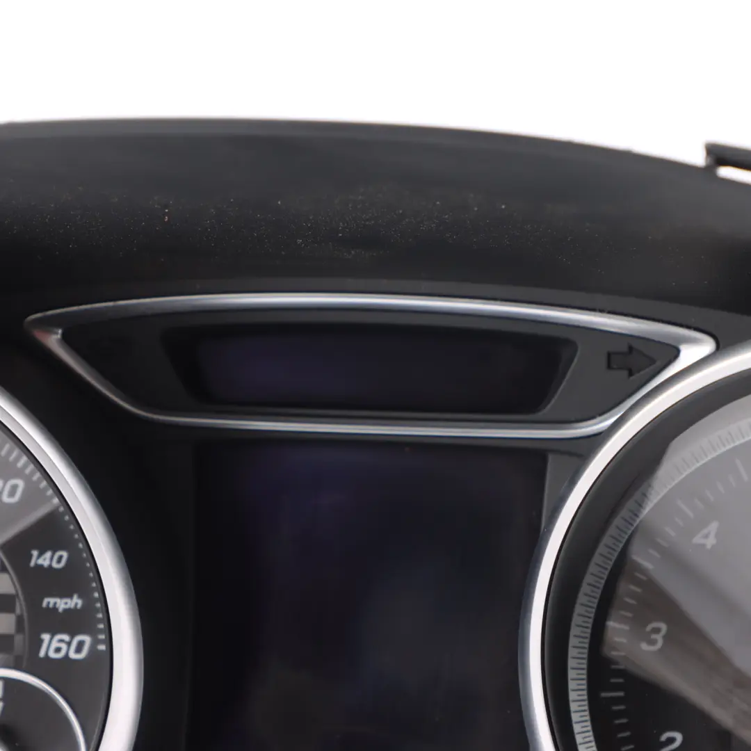 Instrument Cluster Speedometer Speedo Automatic to Mercedes W176 Petrol with Part number A1769009804 Mercedes W176 Petrol Instrument Cluster Speedometer Speedo Automatic - SKU A1769009804 - Part number A1769009804