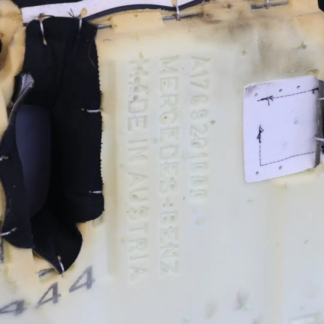 Bench Cushion Leather Nappa Black Red Accents to Mercedes GLA X156 AMG Rear Seat with Part number A1769200561 Mercedes GLA X156 AMG Rear Seat Bench Cushion Leather Nappa Black Red Accents - SKU A1769200561-1 - Part number A1769200561