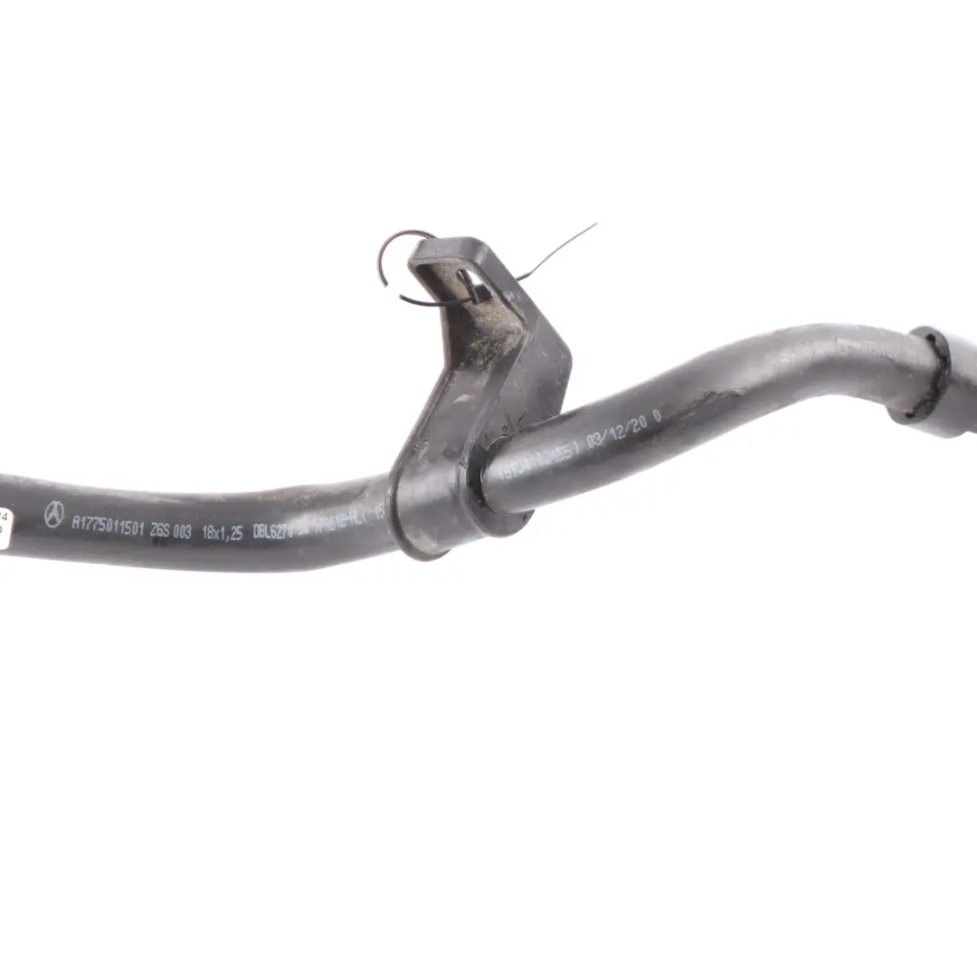 Coolant Filling Hose Pipe to Mercedes W177 Engine with Part number A1775011501 Mercedes W177 Engine Coolant Filling Hose Pipe - SKU A1775011501 - Part number A1775011501