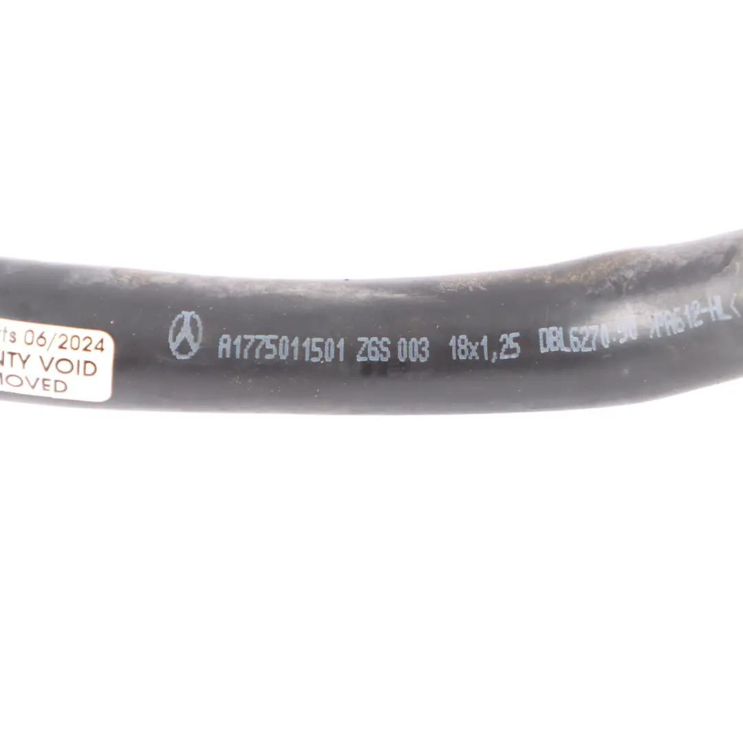 Coolant Filling Hose Pipe to Mercedes W177 Engine with Part number A1775011501 Mercedes W177 Engine Coolant Filling Hose Pipe - SKU A1775011501 - Part number A1775011501