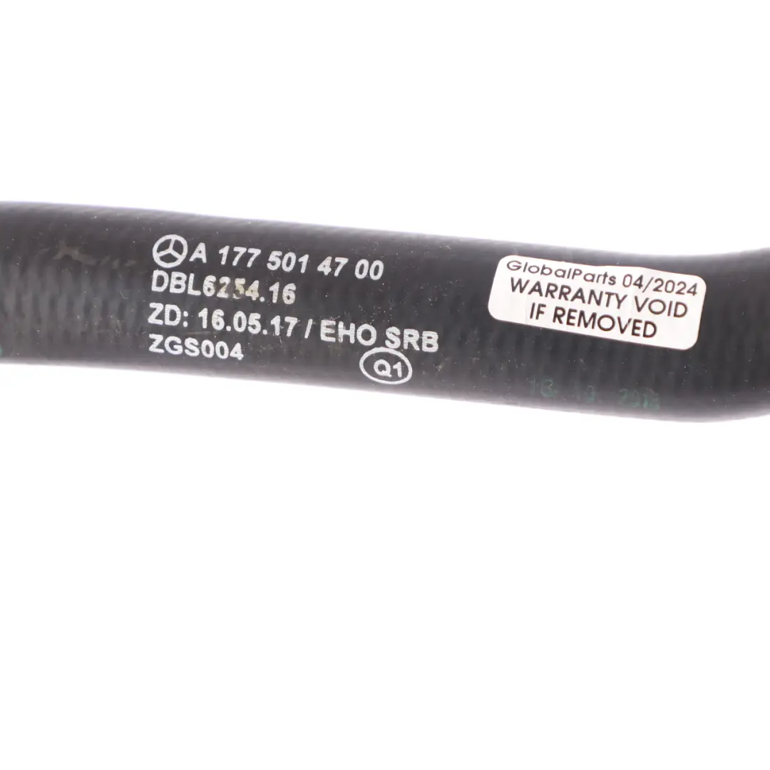  Heater Pipe Mercedes W177 W247 Water Hose Coolant Pipe Line - SKU A1775014700 - Part number A1775014700