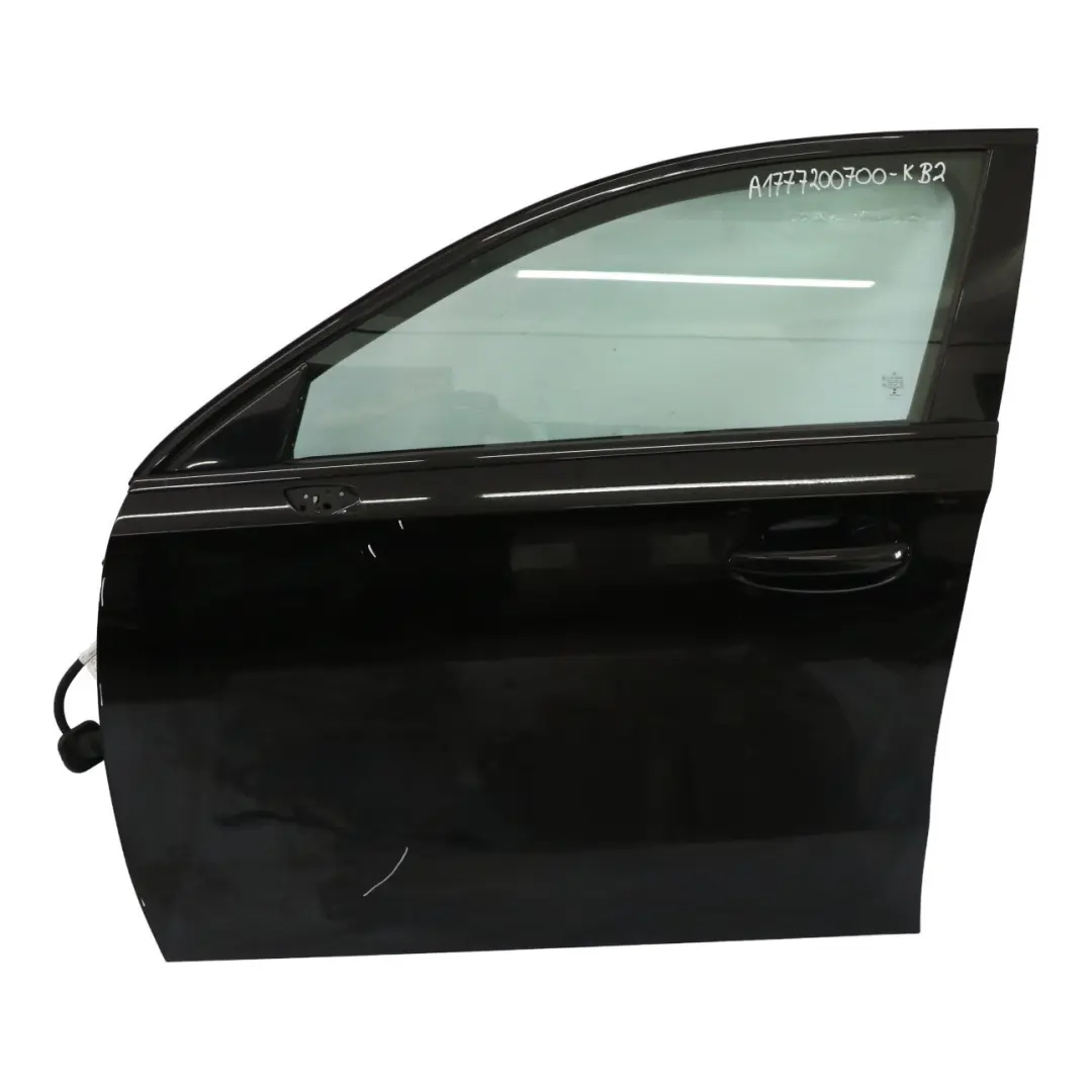 Mercedes W177 Door Front Left N/S A-Class Kosmos Cosmic Black Metallic - 191 - SKU A1777200700-KB2 - Part number A1777200700