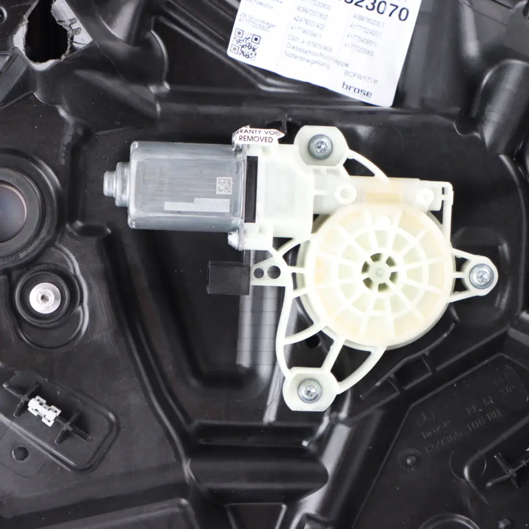 Mercedes W177 Window Lifter Motor Front Right O/S Regulator Drive - SKU A1777205005 - Part number A1777205005
