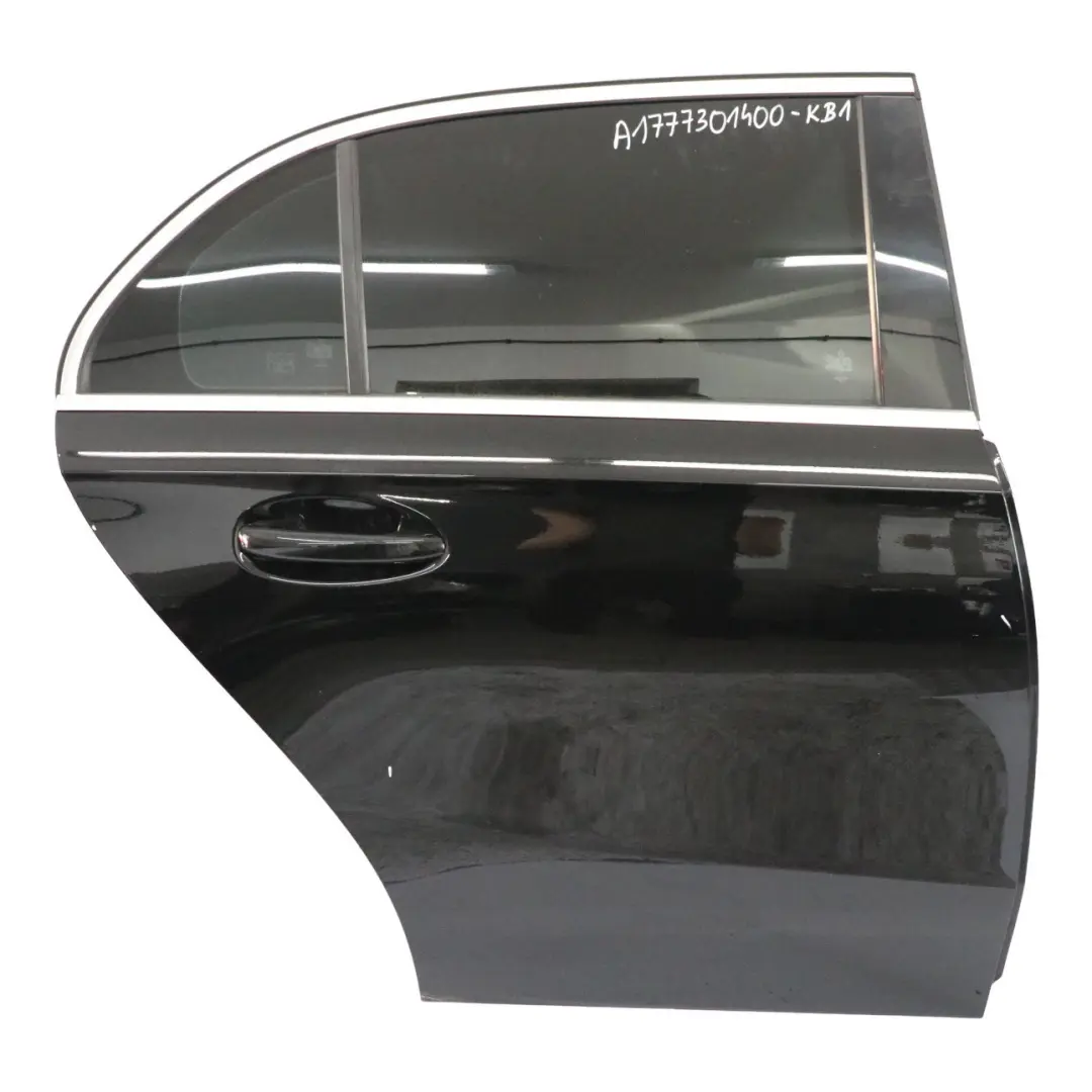 Mercedes W177 Door Rear Right O/S Kosmos Cosmic Black Metallic - 191 - SKU A1777301400-KB1 - Part number A1777301400