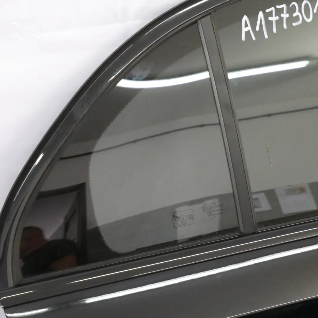 Door Rear Right O/S Kosmos Cosmic Black Metallic - 191 to Mercedes W177 with Part number A1777301400 Mercedes W177 Door Rear Right O/S Kosmos Cosmic Black Metallic - 191 - SKU A1777301400-KB2 - Part number A1777301400