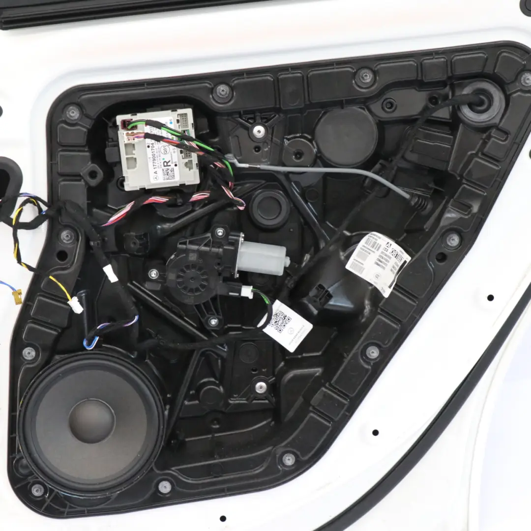 Door Rear Right O/S A-Class Polar White - 149 to Mercedes W177 with Part number A1777301400 Mercedes W177 Door Rear Right O/S A-Class Polar White - 149 - SKU A1777301400-POL2 - Part number A1777301400