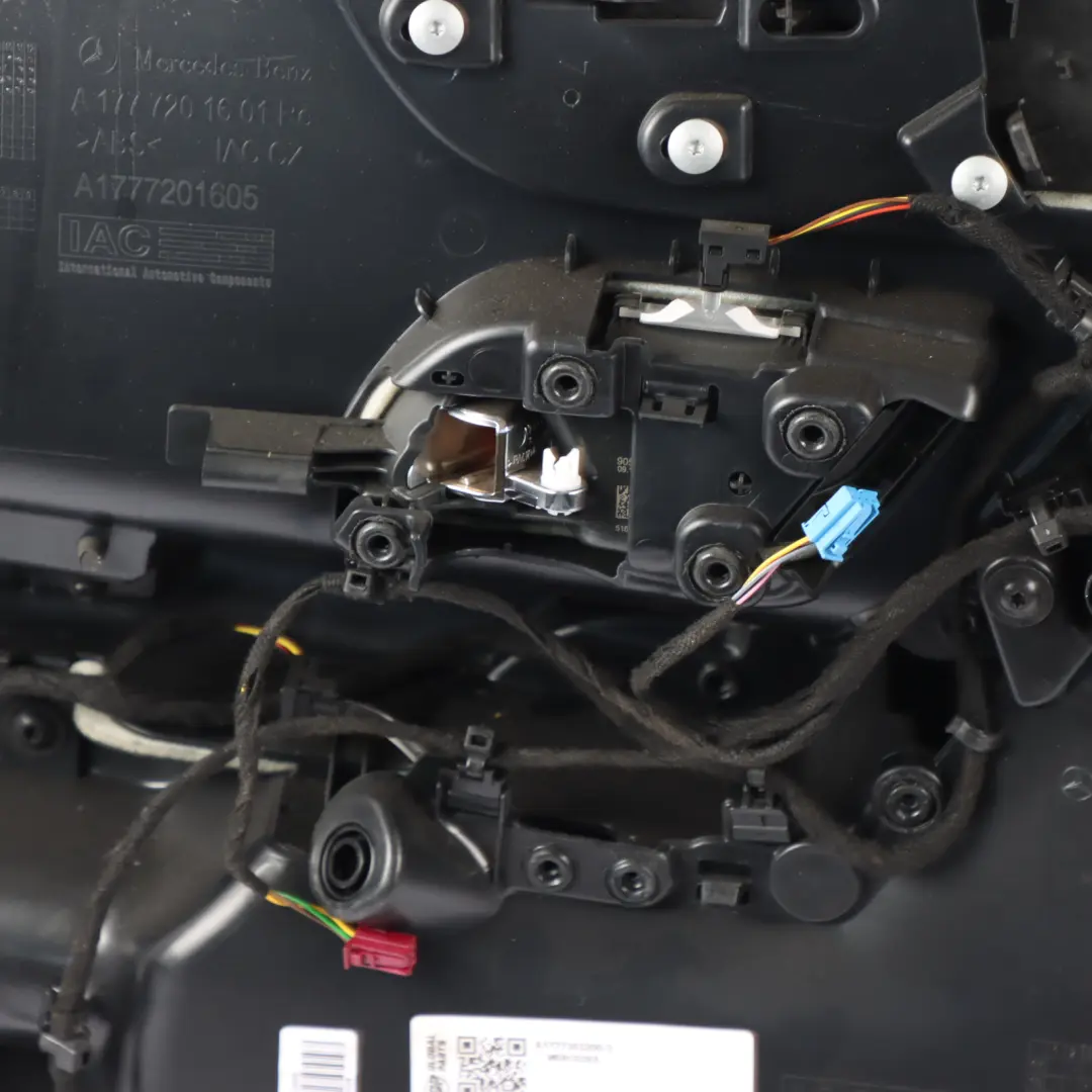 Front Door Card Mercedes V177 Right O/S Trim Panel Cover Leather Black to with Part number A1777202800 Front Door Card Mercedes V177 Right O/S Trim Panel Cover Leather Black - SKU rhd-A1777202800-1 - Part number A1777202800