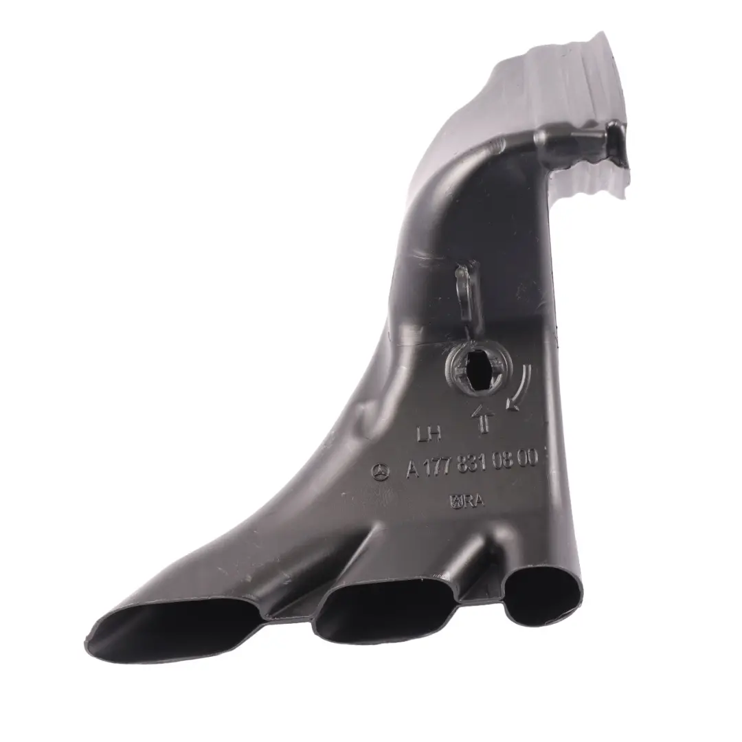Condotto aria Mercedes C118 W177 W247 Ventilazione vano piedi anteriore sinistro per con numero di parte A1778310800 Condotto aria Mercedes C118 W177 W247 Ventilazione vano piedi anteriore sinistro - SKU A1778310800 - Numero di parte A1778310800