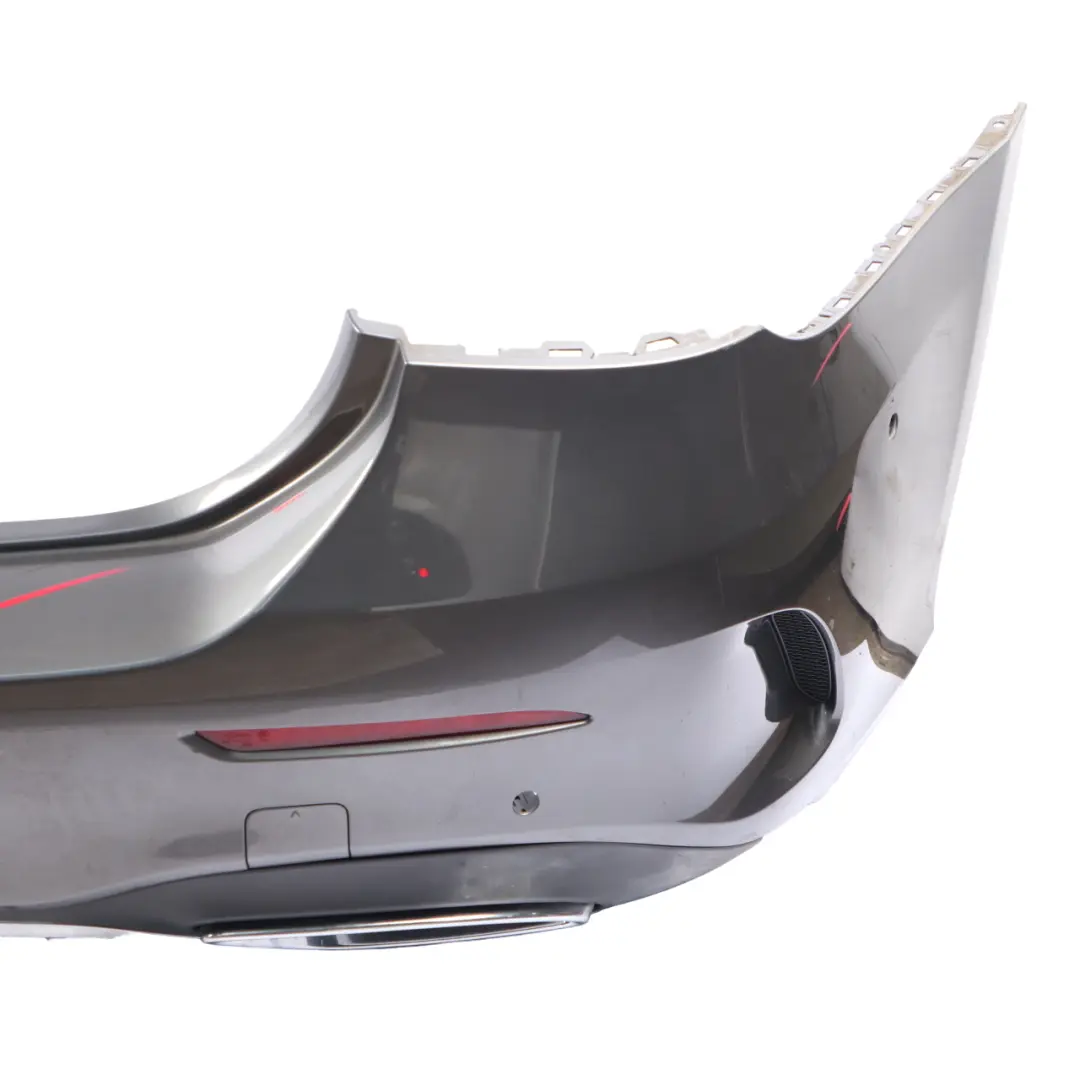 Bumper Rear AMG Trim Panel Covering Mountain Grey Metallic - 787 to Mercedes V177 with Part number A1778800002 Mercedes V177 Bumper Rear AMG Trim Panel Covering Mountain Grey Metallic - 787 - SKU A1778800002-MG - Part number A1778800002