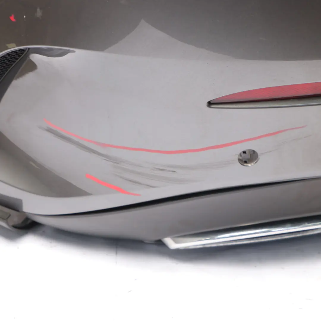 Bumper Rear AMG Trim Panel Covering Mountain Grey Metallic - 787 to Mercedes V177 with Part number A1778800002 Mercedes V177 Bumper Rear AMG Trim Panel Covering Mountain Grey Metallic - 787 - SKU A1778800002-MG - Part number A1778800002